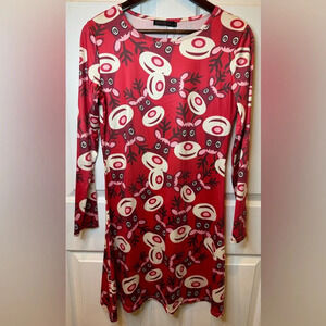 Vessos Rudolph Christmas Holiday Dress Size Small  Soft Lightweight